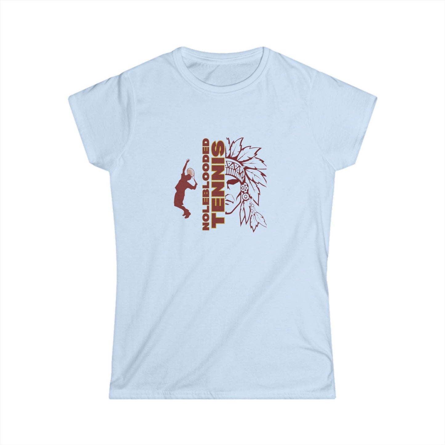 Noleblooded Athletics - Tennis Women's Double-Sided, Softstyle Tee