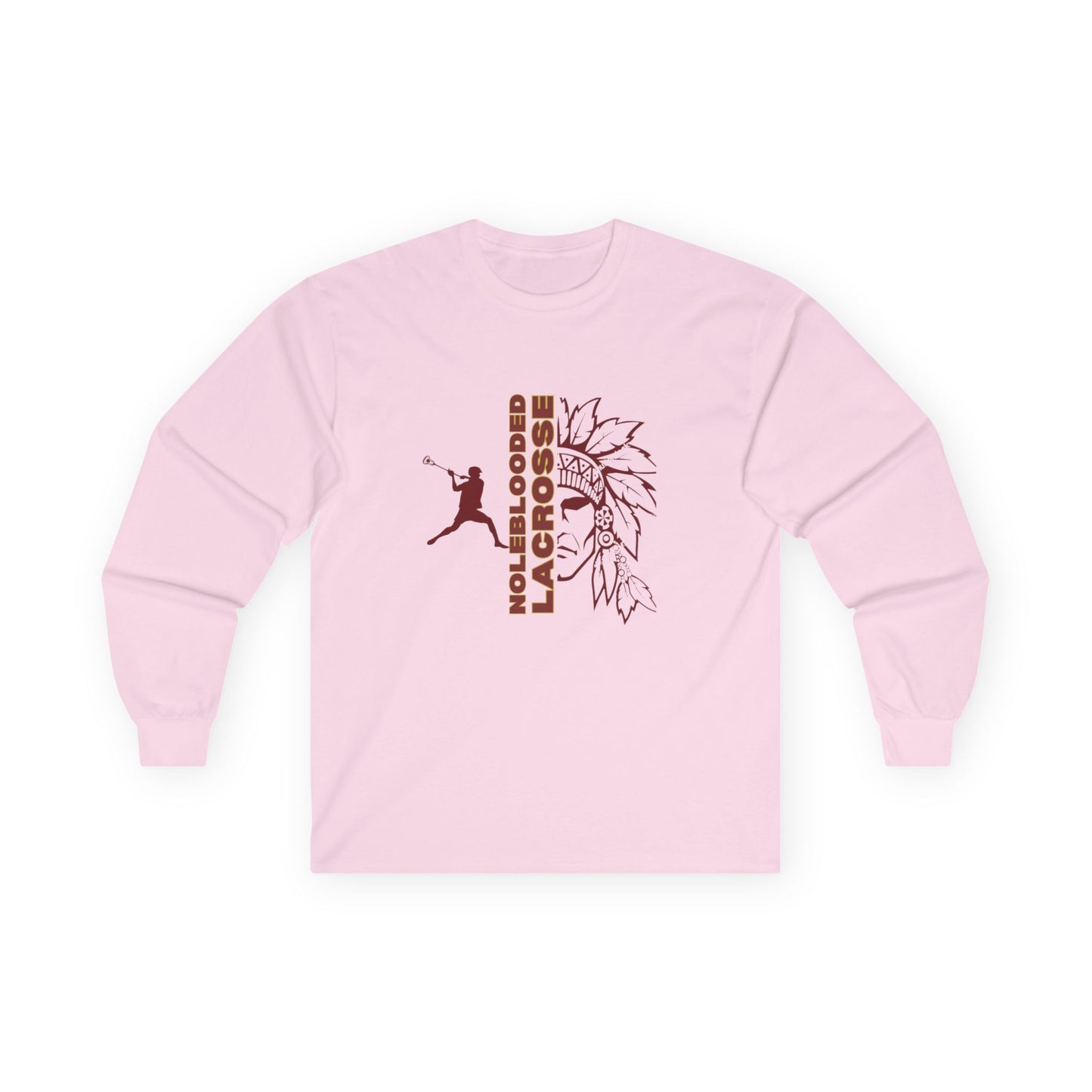 Noleblooded Athletics - Lacrosse Double-Sided, Long Sleeve Tee
