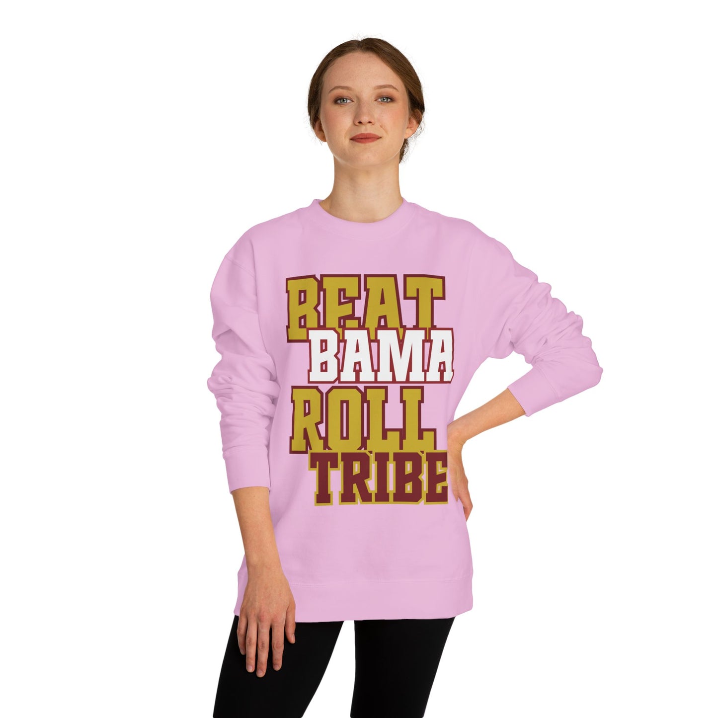 Unisex Crew Neck Sweatshirt - "Beat Bama Roll Tribe" - Perfect for Game Day and Tailgating
