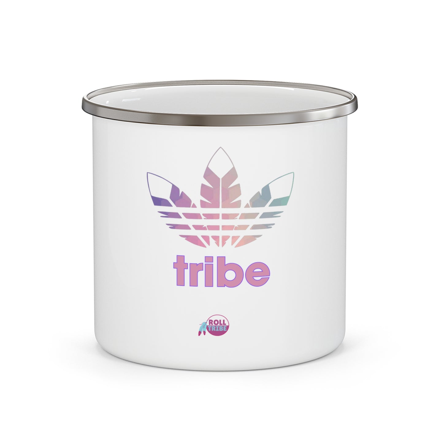 3 Feathers "Trippy Tribe" Enamel Camping Mug