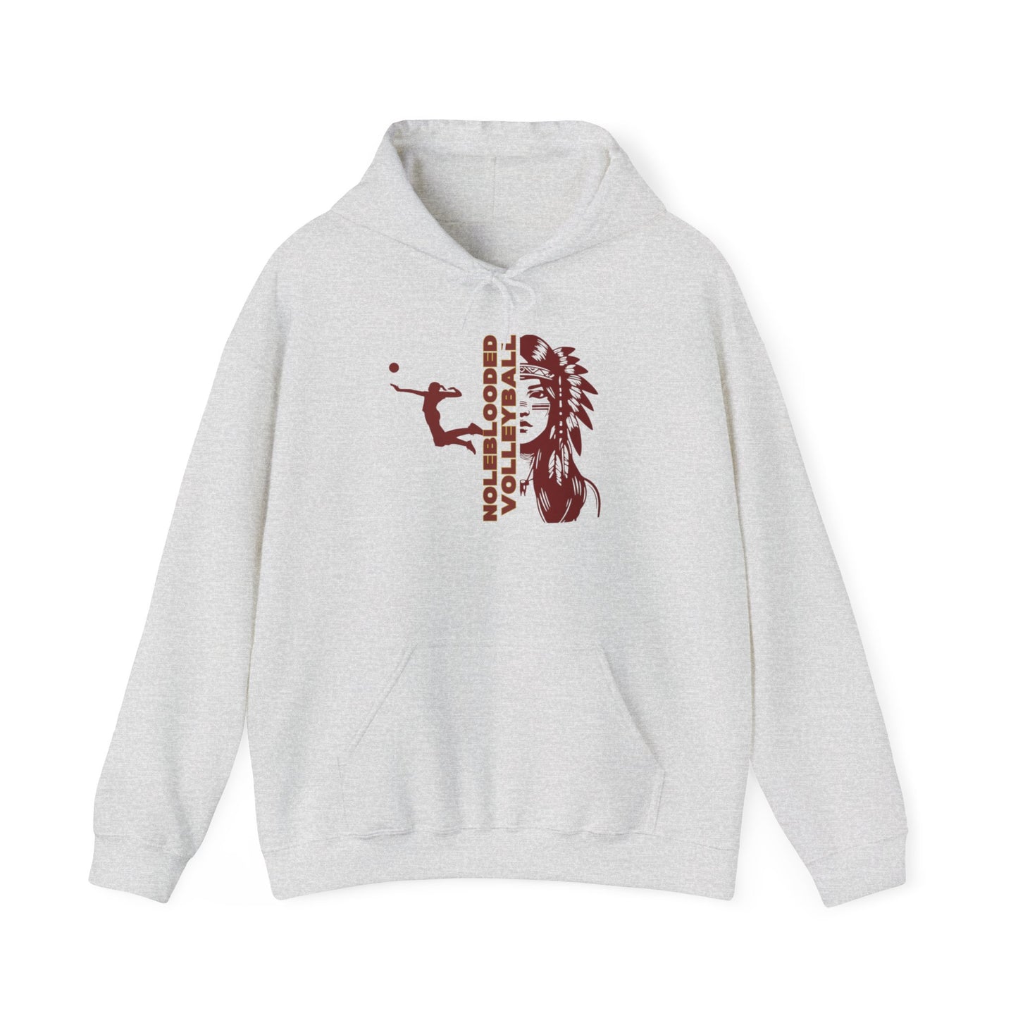Noleblooded Athletics - Ladies Volleyball Unisex Heavy Blend™ Hooded Sweatshirt