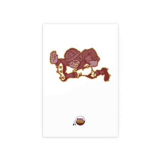 Roll Tribe - "Old Skewl Football" Premium Silk Dorm Room Poster