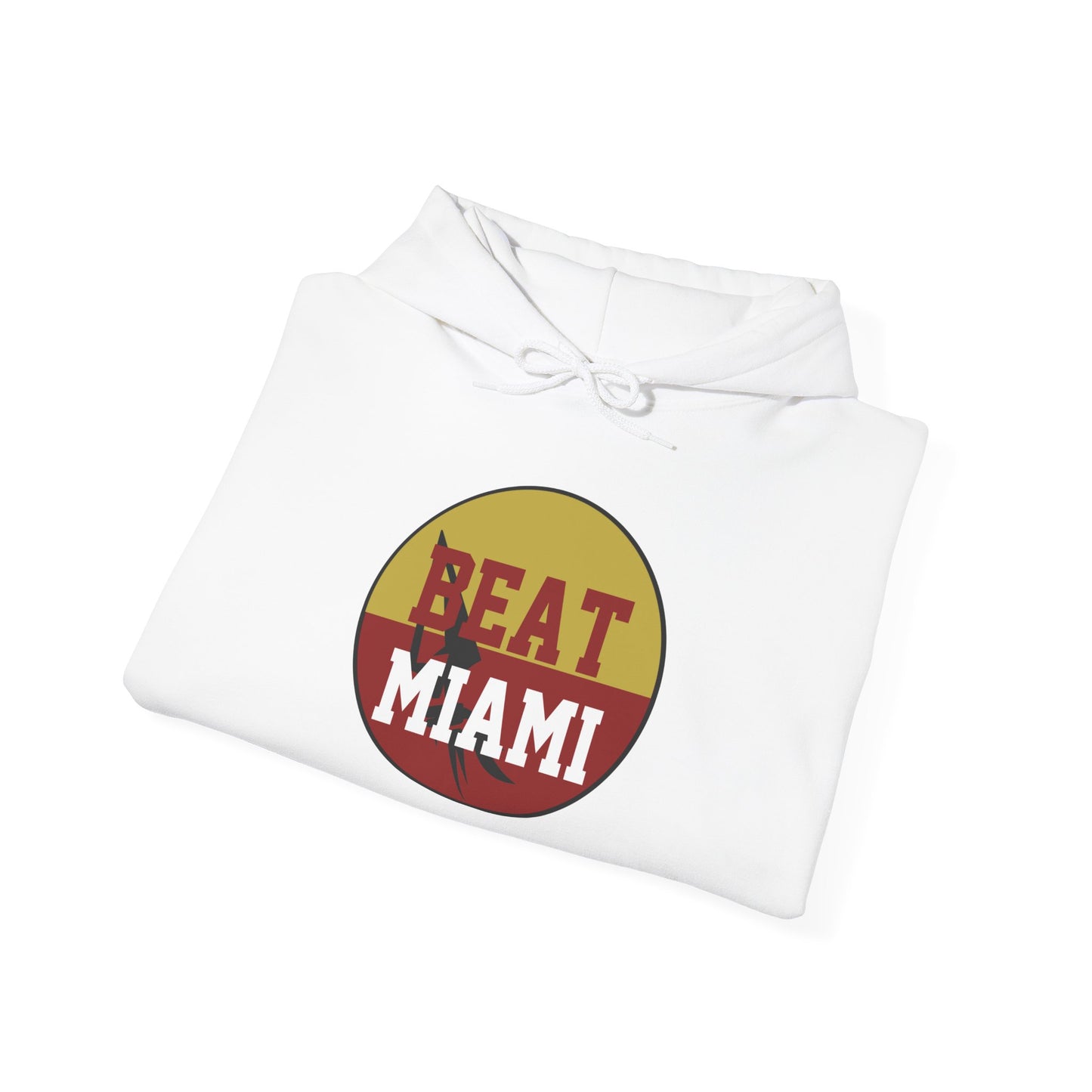 Gameday - "BEAT MIAMI" Button Unisex Heavy Blend Hoodie