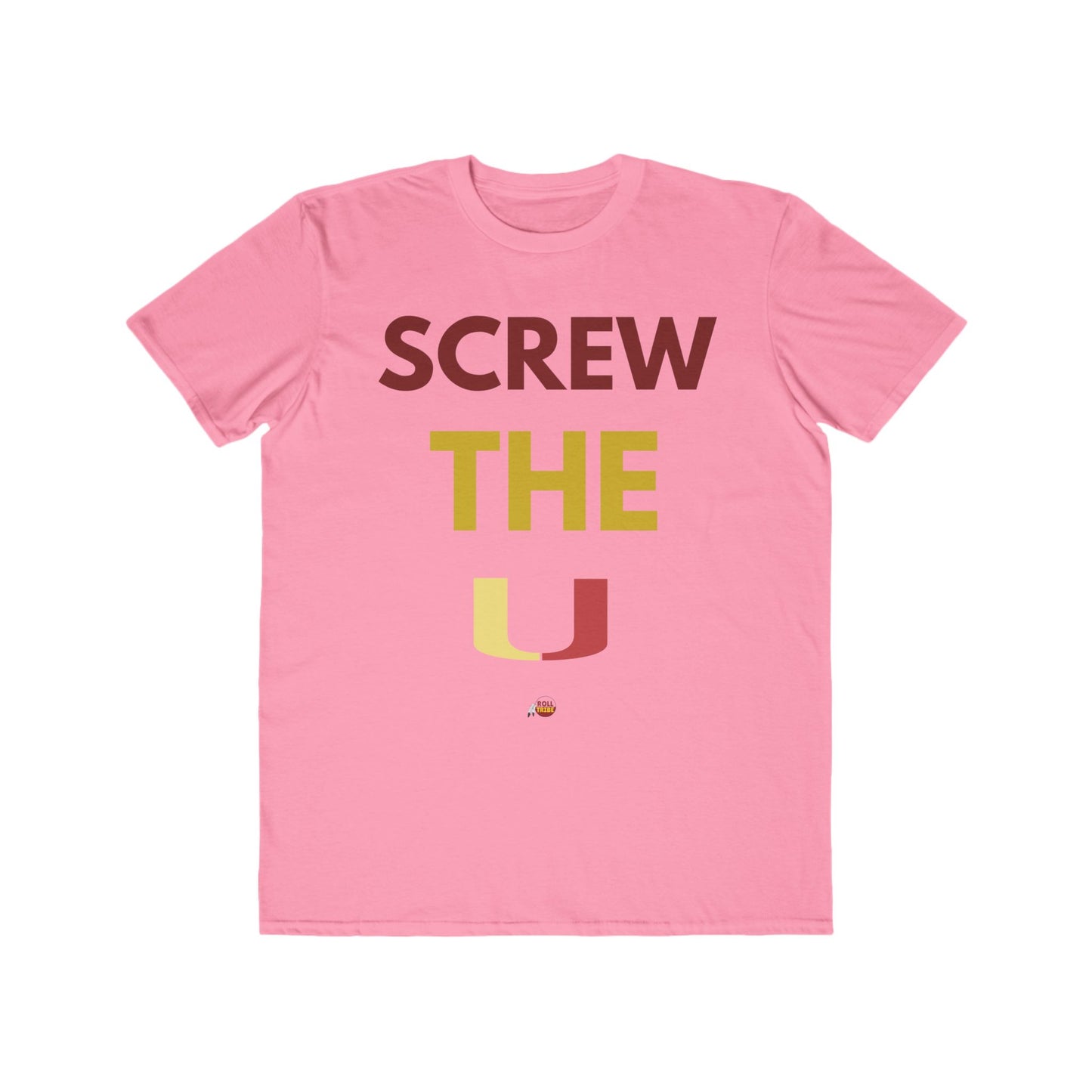 Men's Lightweight Fashion Tee - 'Screw The U' Statement Tee for Sports Fans