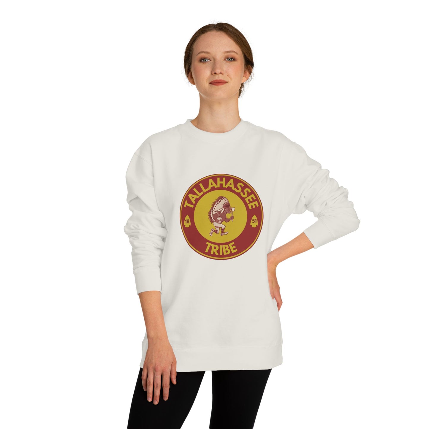 Roll Tribe :Tallahassee Tribe" Double-Sided, Unisex Crew Neck Sweatshirt