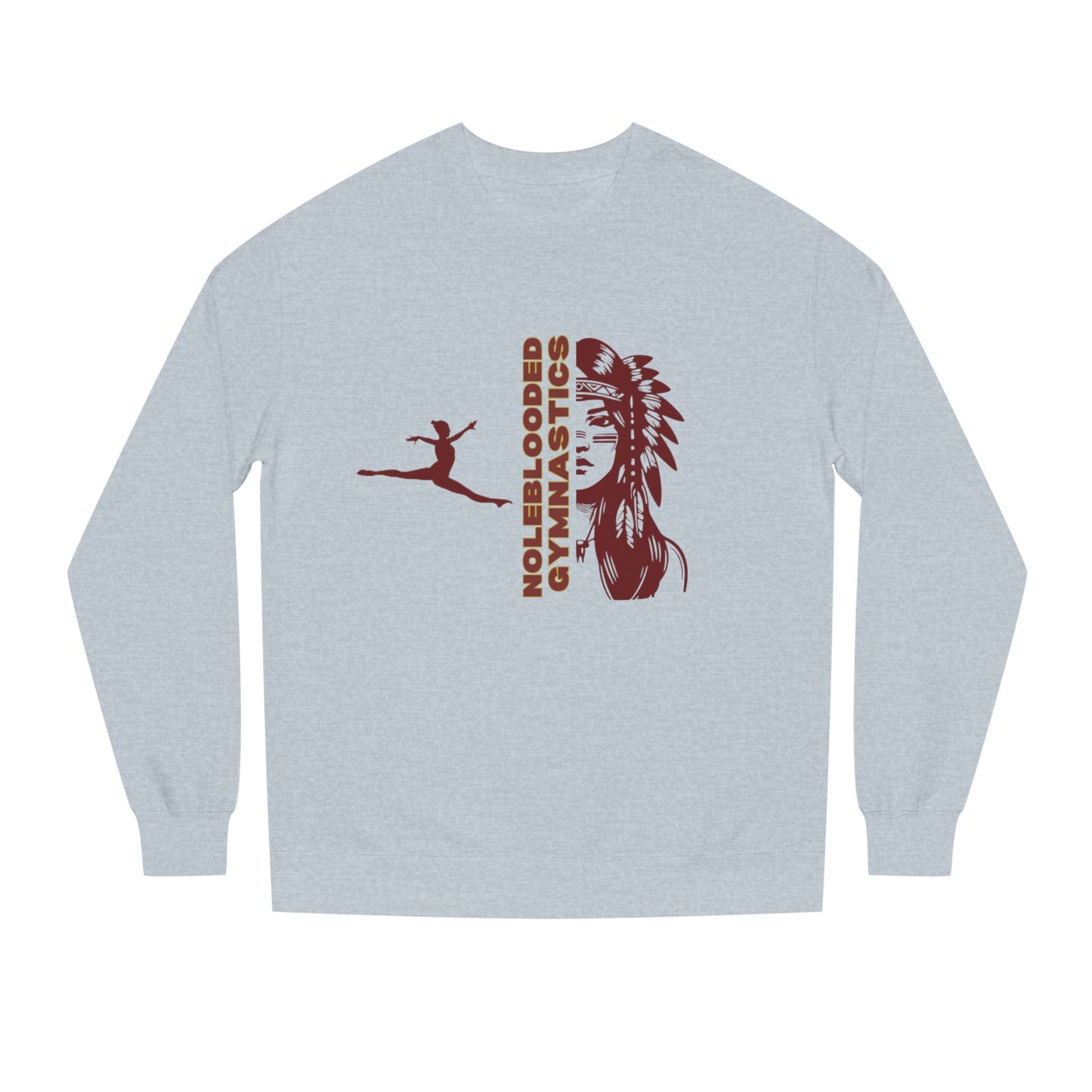 Noleblooded Athletics - Ladies Gymnastics Unisex Double-Sided, Crew Neck Sweatshirt