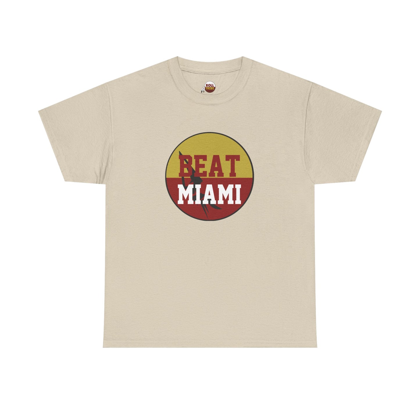 Gameday - "BEAT MIAMI" Button Unisex Heavy Cotton Tee