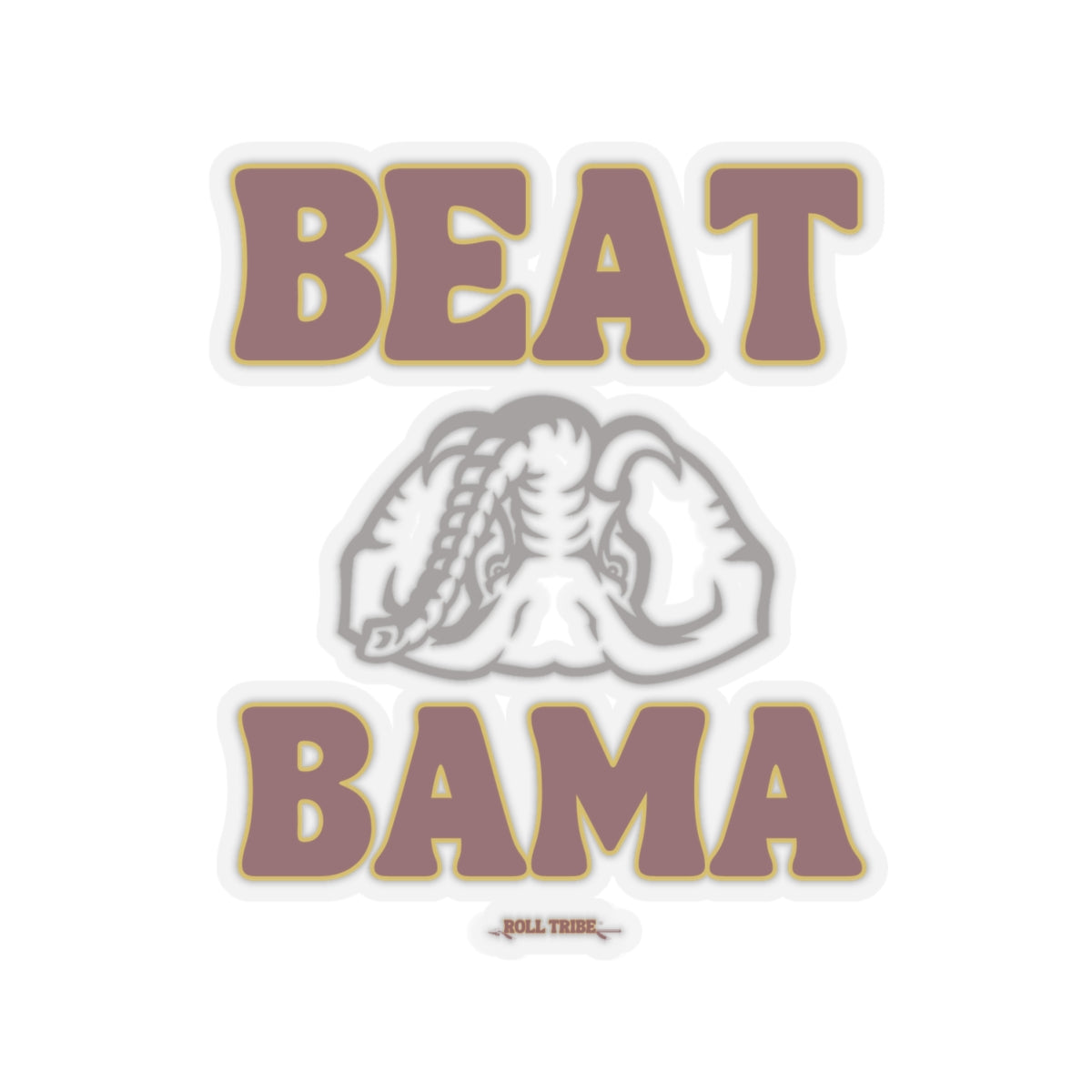Beat Bama Kiss-Cut Stickers - NCAA Team Spirit Decal for Game Day