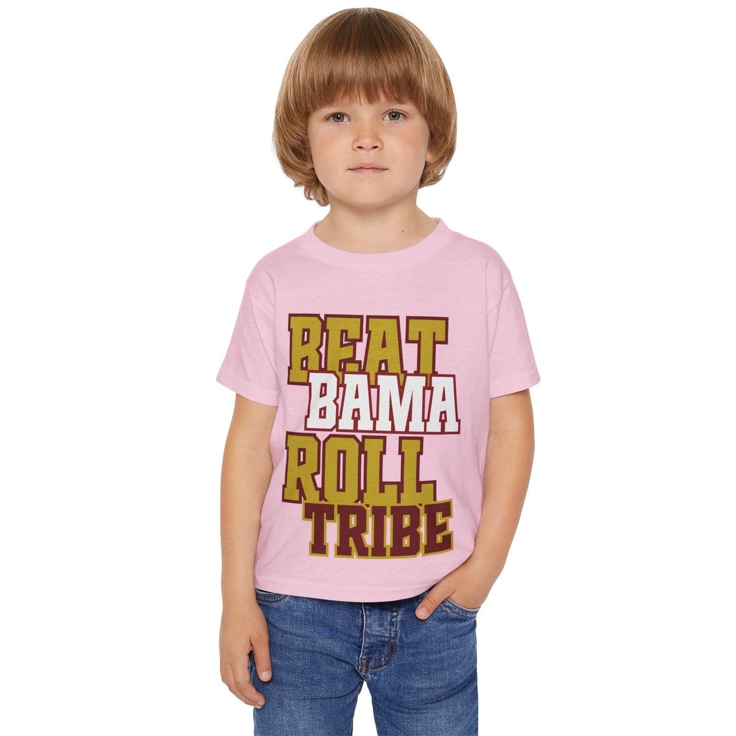 Beat Bama Roll Tribe Toddler T-Shirt - Sports Fan Tee for Young Fans