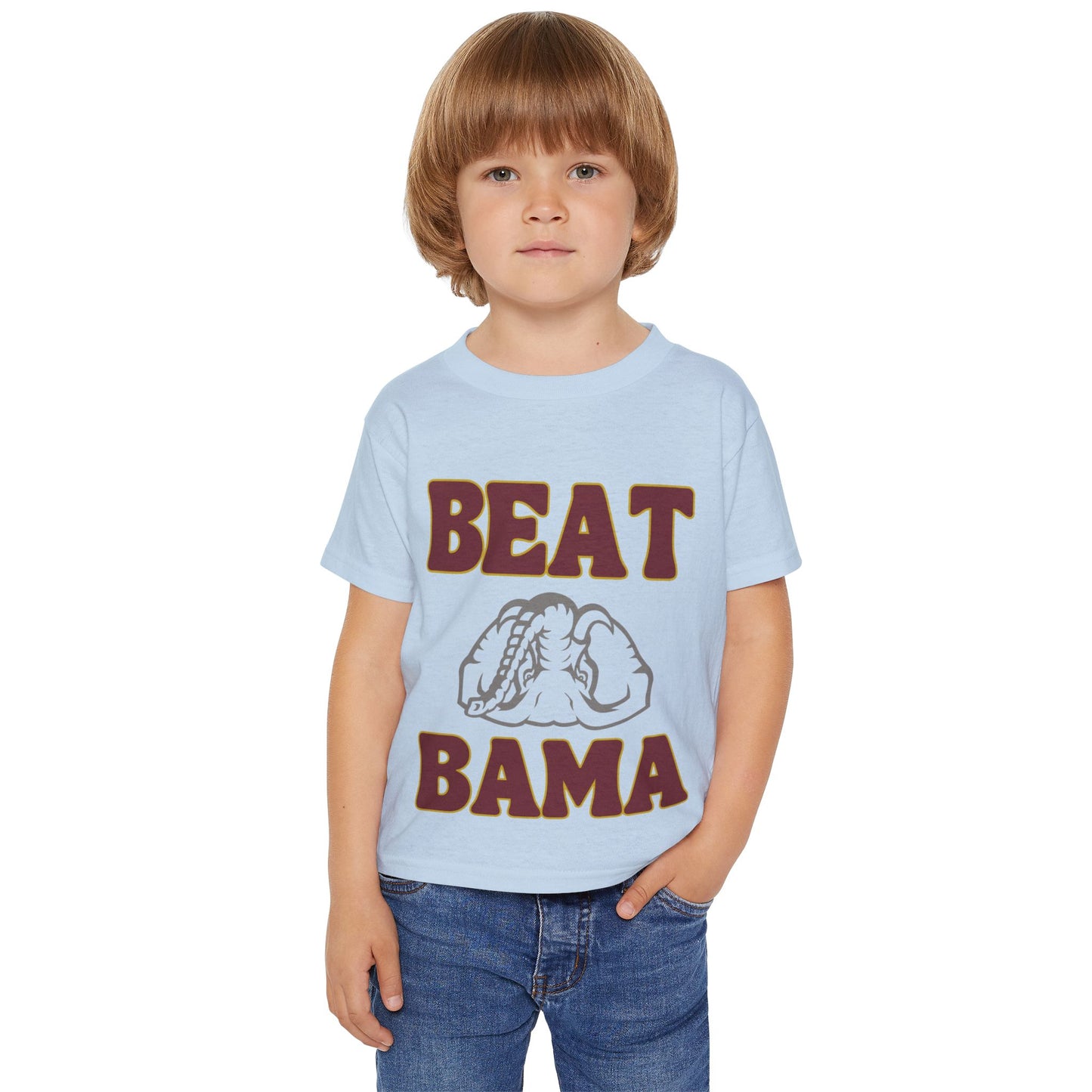 Roll Tribe -"Beat Bama" Upside Down Elephant Toddler T-Shirt