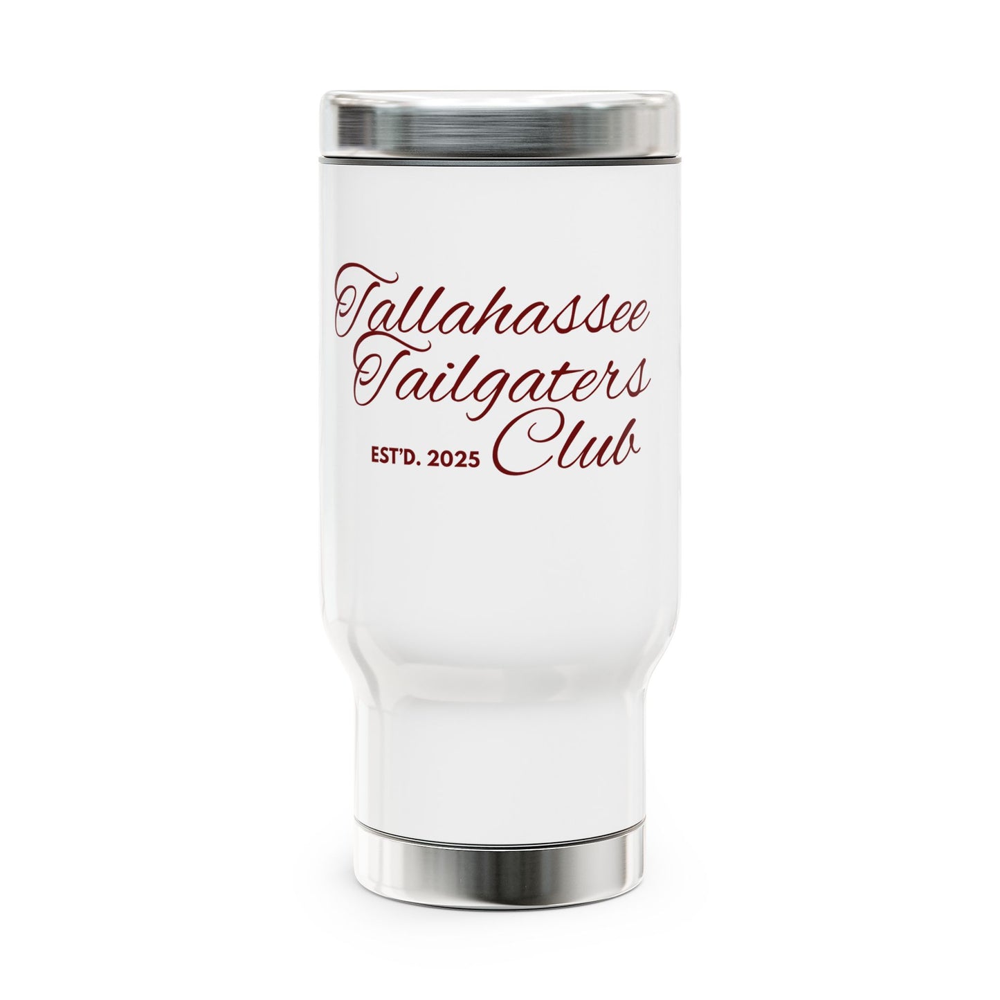 Gameday - "Tallahassee Tailgaters Club" Travel Mug - 14oz Stainless Steel with Handle
