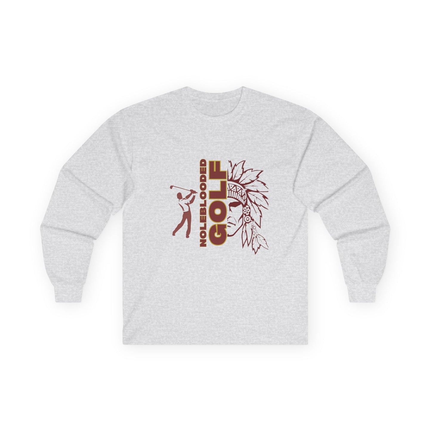 Noleblooded Athletics - Golf Unisex Ultra Cotton Double-Sided, Long Sleeve Tee
