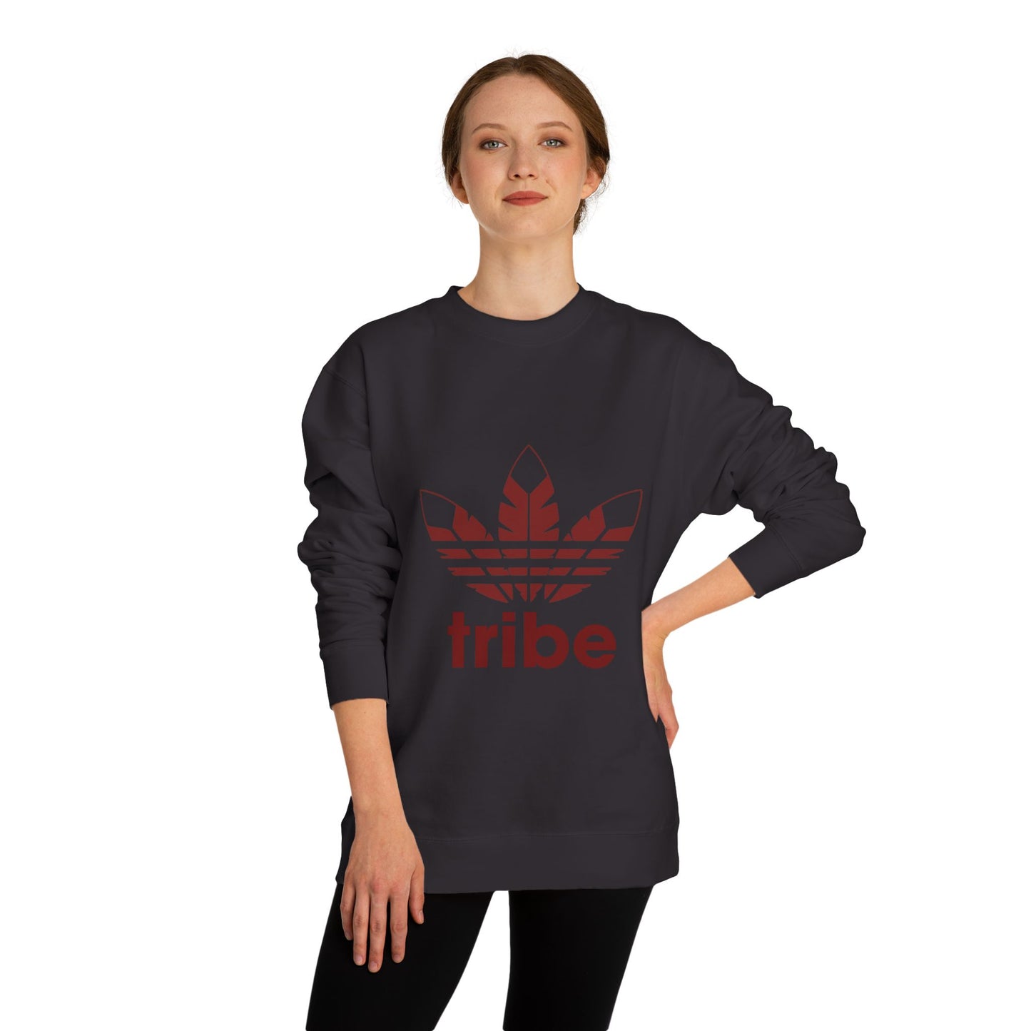 Roll Tribe - "3 Feathers Tribe" Unisex Crew Neck Sweatshirt