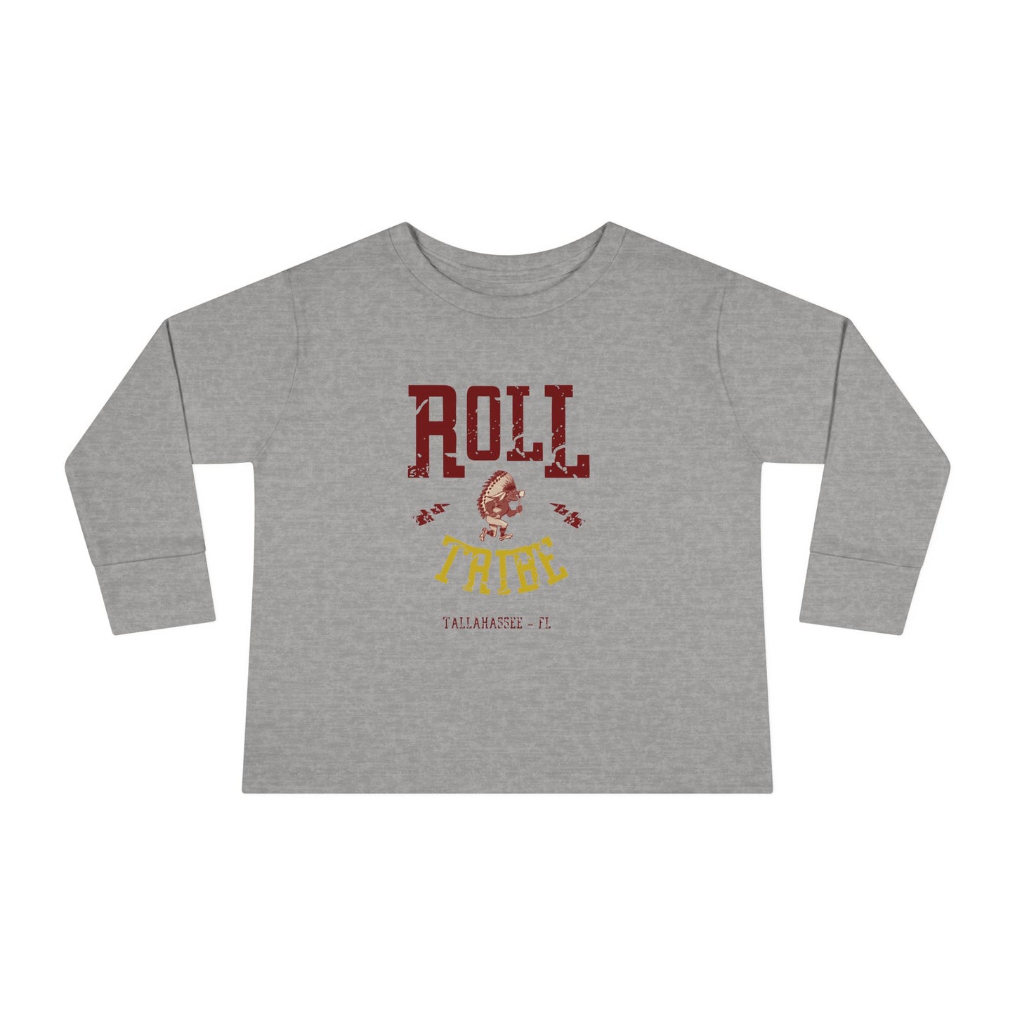 Roll Tribe - "Cartoon Indian" -Toddler Long Sleeve Tee