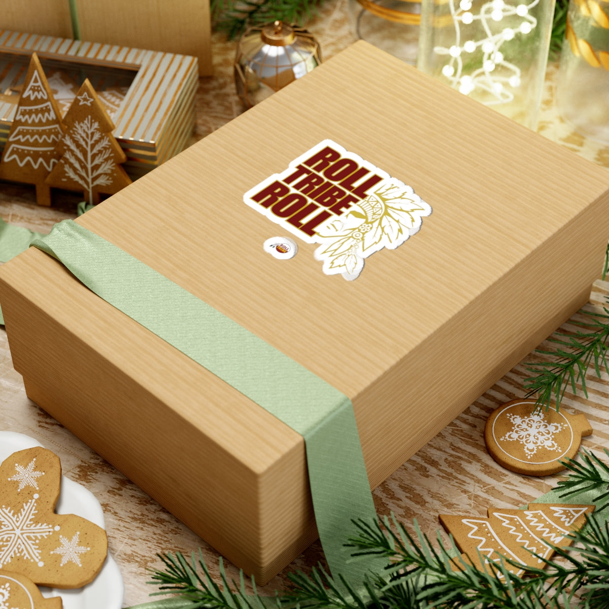 Tribal Inspired Kiss-Cut Stickers - 'Roll Tribe Roll' Design