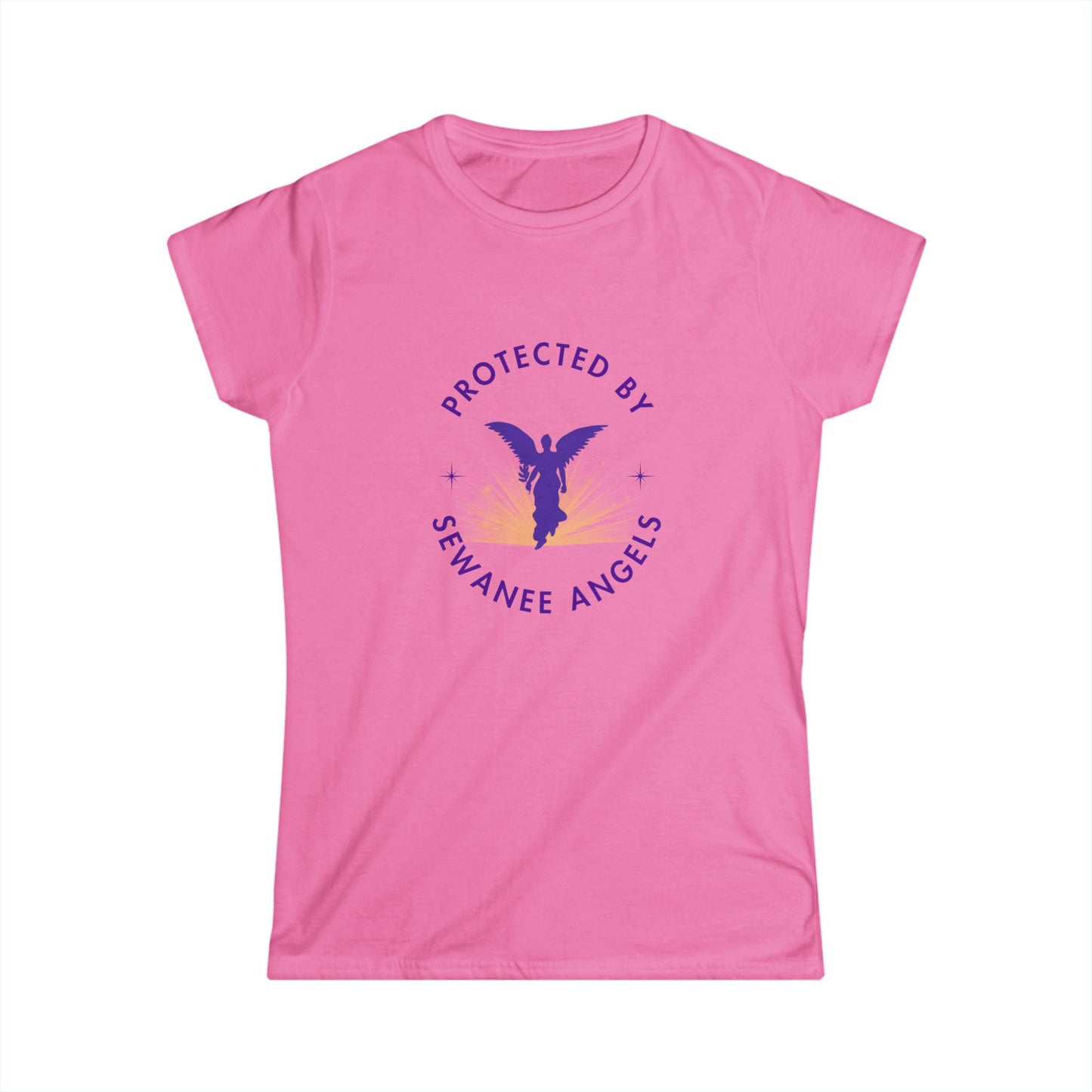 "Protected by Sewanee Angels"  Women's Softstyle Tee