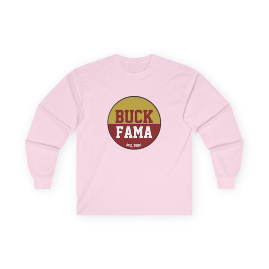 Gameday - "BUCK FAMA" Button Unisex Long Sleeve Tee