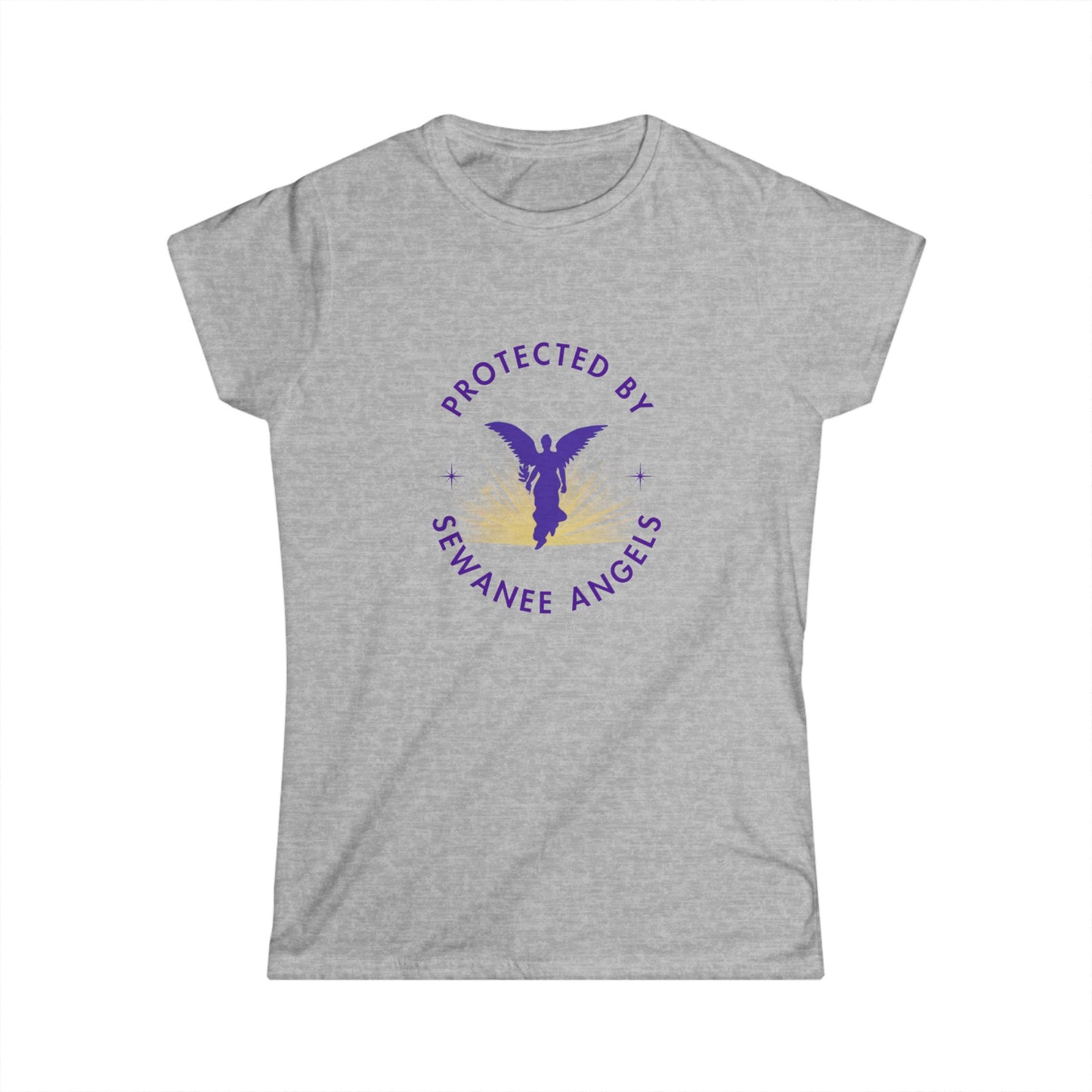 "Protected by Sewanee Angels"  Women's Softstyle Tee