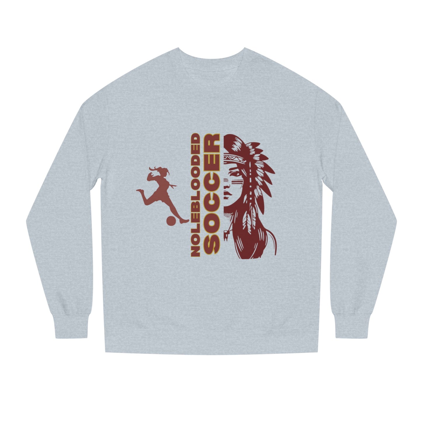 Noleblooded Athletics - Ladies Soccer Unisex Double-Sided, Crew Neck Sweatshirt