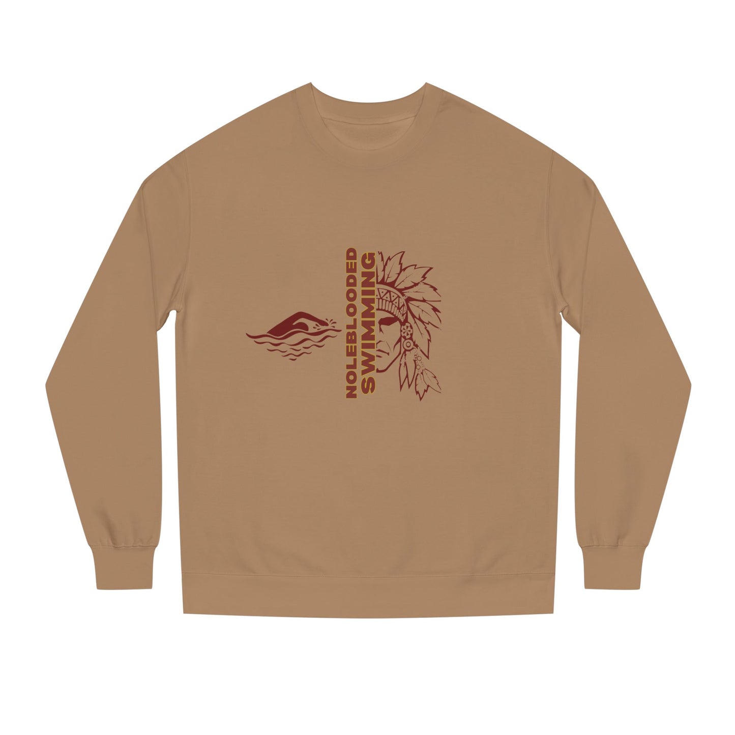 Noleblooded Athletics - Swimming Unisex Double-Sided, Crew Neck Sweatshirt