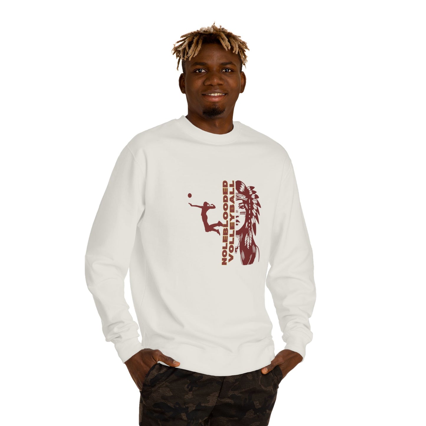 Noleblooded Athletics - Volleyball Unisex Crew Neck Sweatshirt