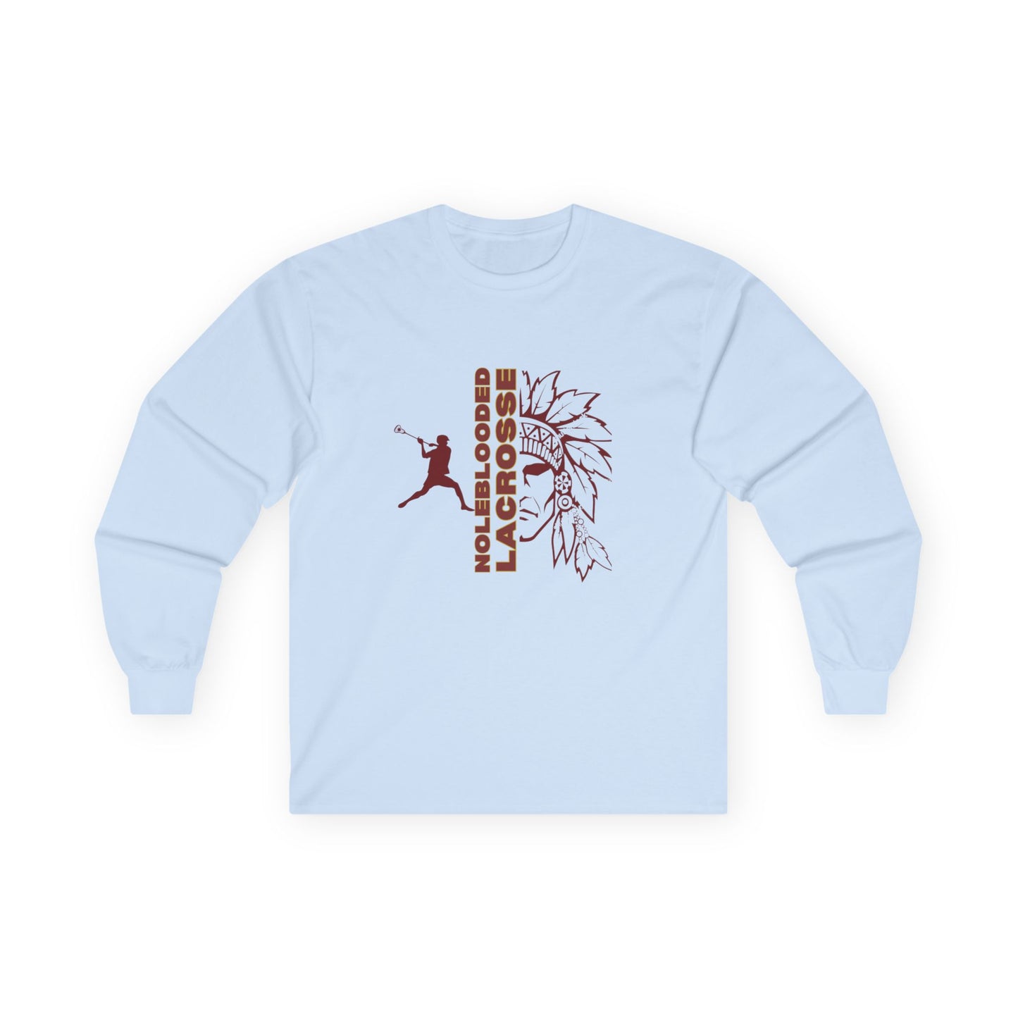 Noleblooded Athletics - Lacrosse Double-Sided, Long Sleeve Tee