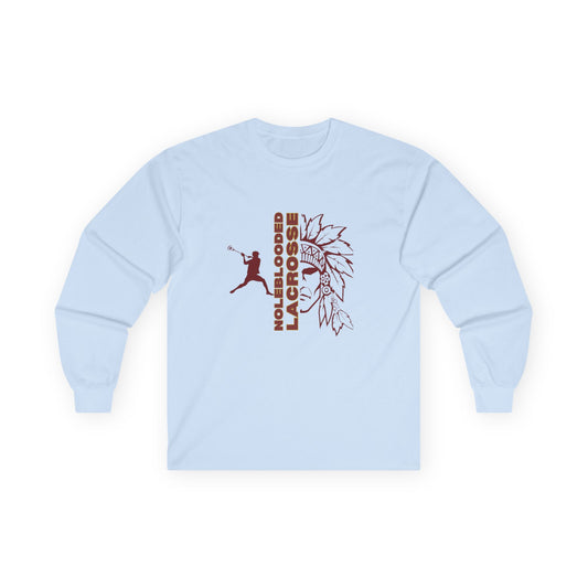 Noleblooded Athletics - Lacrosse Double-Sided, Long Sleeve Tee