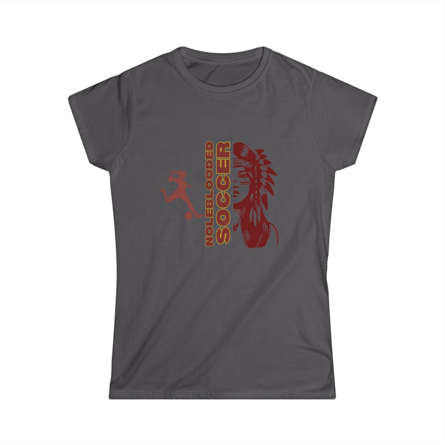Noleblooded Athletics - Ladies Tennis Women's Double-Sided, Softstyle Soccer Tee