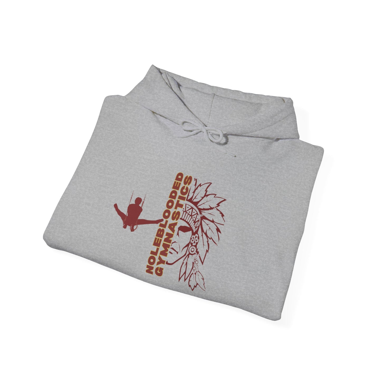 Noleblooded Athletics - Gymnastics Unisex Hoodie w/ Logo on Arm