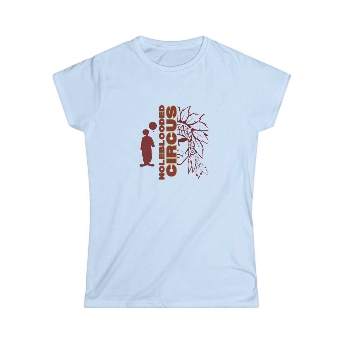 Noleblooded Athletics - Circus Unisex Graphic, Double-Sided, Women's Softstyle Tee