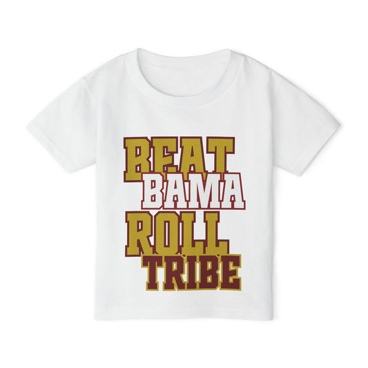Beat Bama Roll Tribe Toddler T-Shirt - Sports Fan Tee for Young Fans