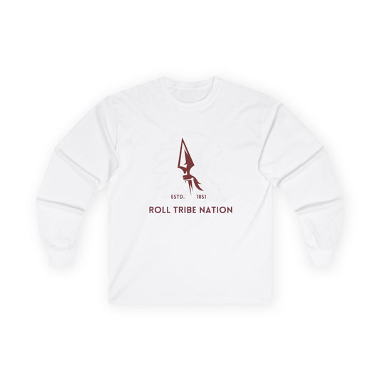 Roll Tribe Nation, Big Chief Long Sleeve Tee | Unisex Cotton Shirt