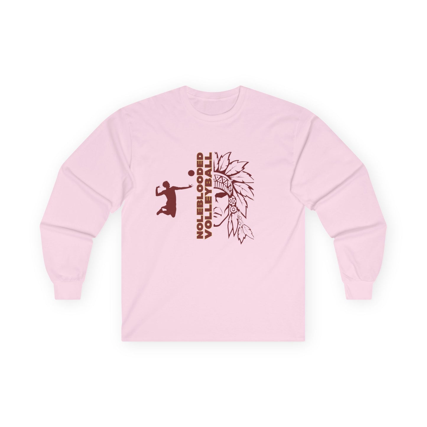Noleblooded Athletics - Volleyball Unisex, Double-Sided, Long Sleeve Tee