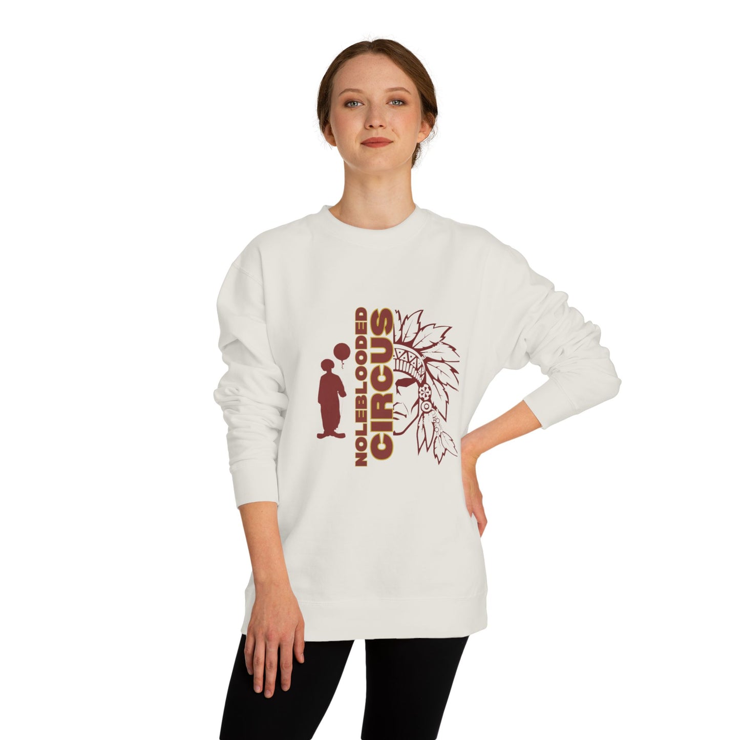 Noleblooded Athletics - Circus Unisex Double-Sided, Crew Neck Sweatshirt