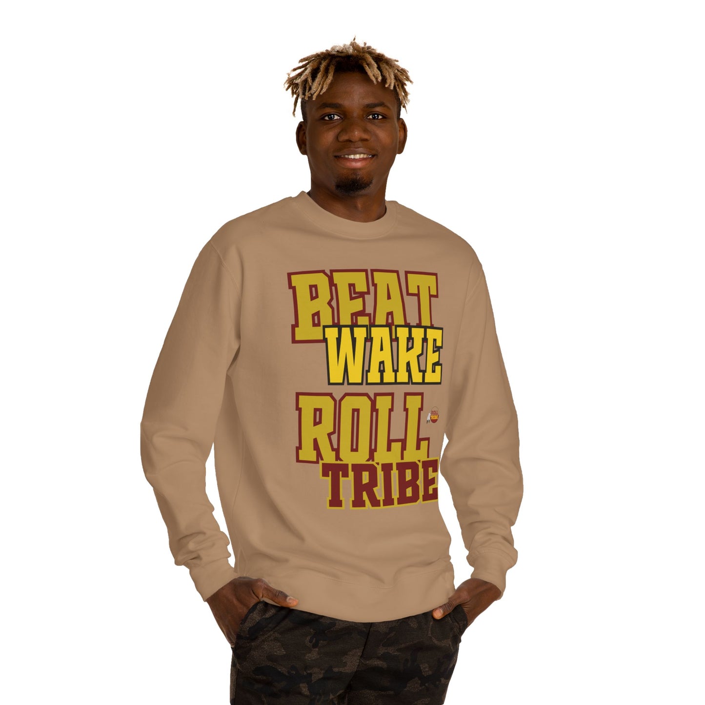 Roll Tribe "Beat Wake" Unisex Crew Neck Sweatshirt