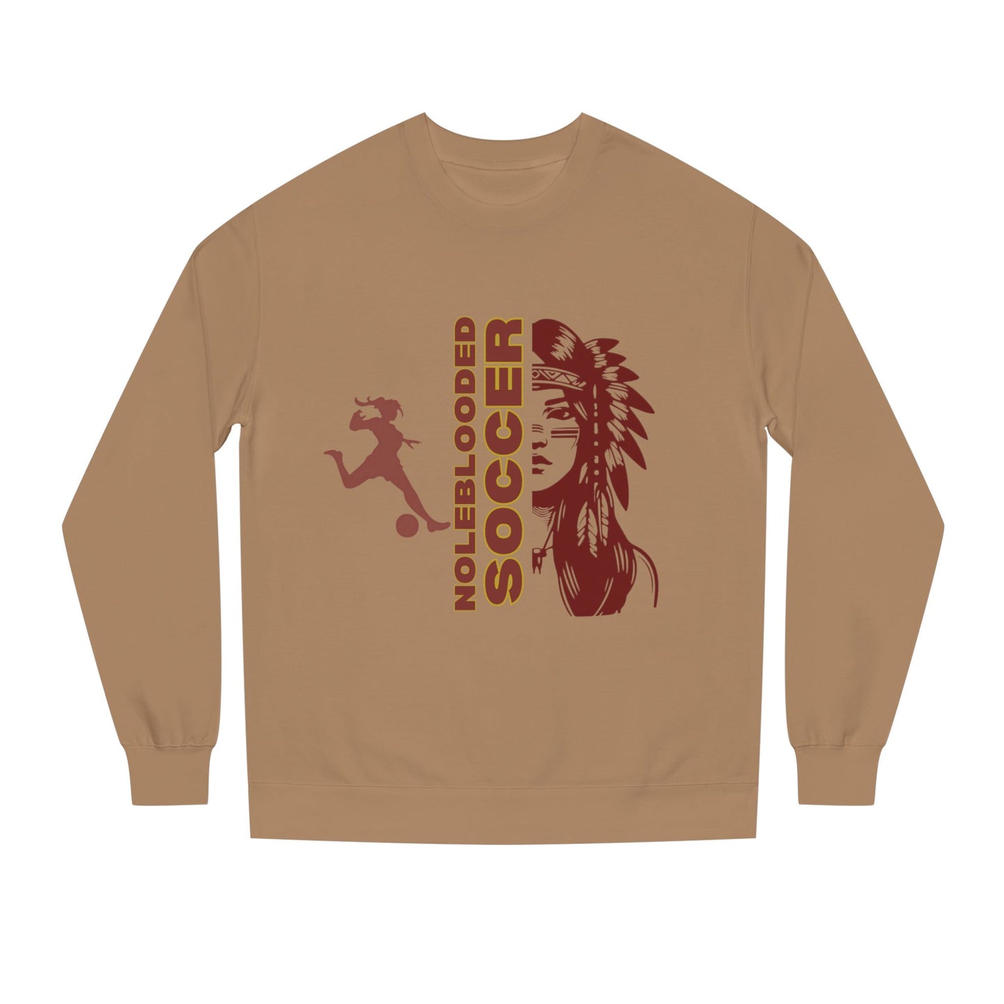 Noleblooded Athletics - Ladies Soccer Unisex Double-Sided, Crew Neck Sweatshirt