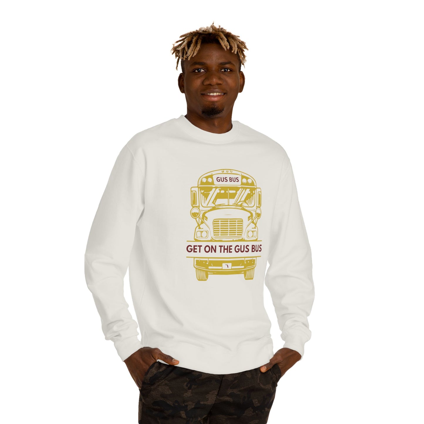 Roll Tribe "Get On The Gus Bus"  Unisex Crew Neck Sweatshirt