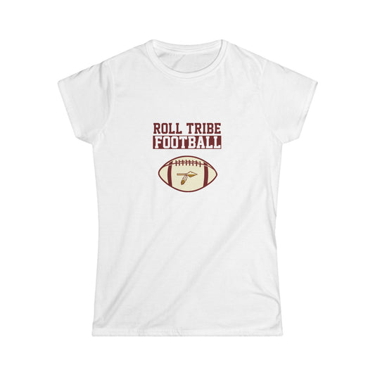 Roll Tribe Sports - "Football" Women's Soft T-Shirt