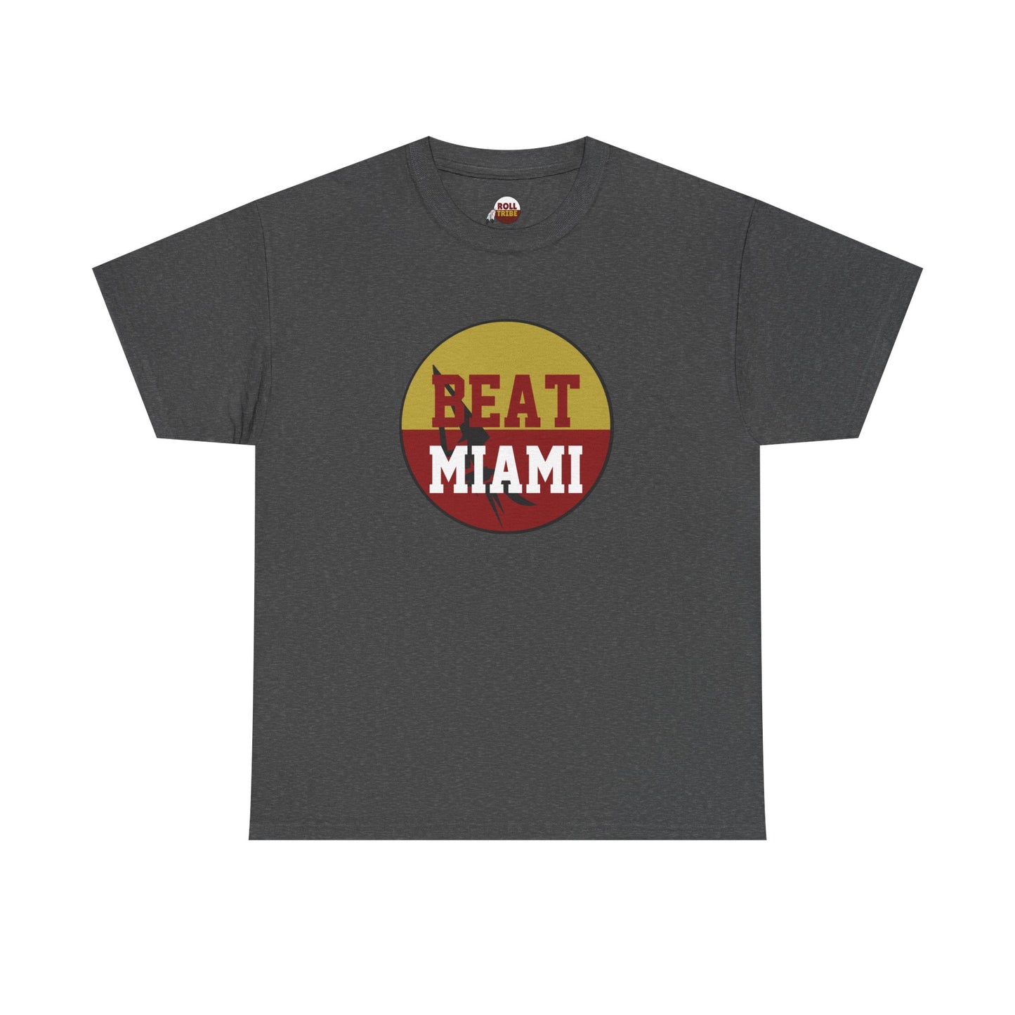 Gameday - "BEAT MIAMI" Button Unisex Heavy Cotton Tee