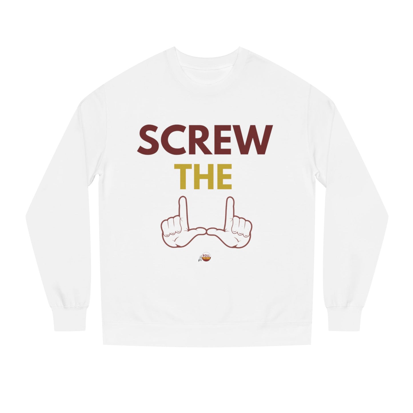 Screw the Rules Unisex Crew Neck Sweatshirt - Casual Comfort for Fun-Loving Individuals