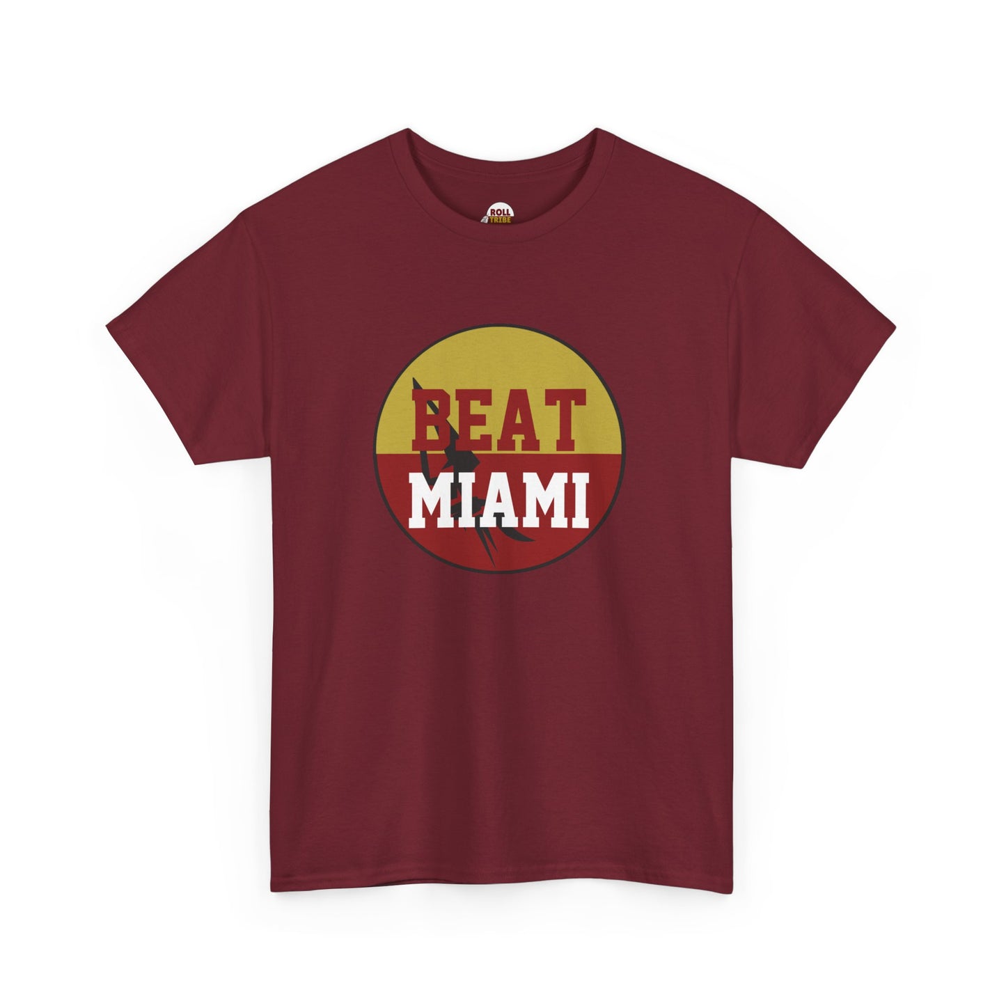 Gameday - "BEAT MIAMI" Button Unisex Heavy Cotton Tee