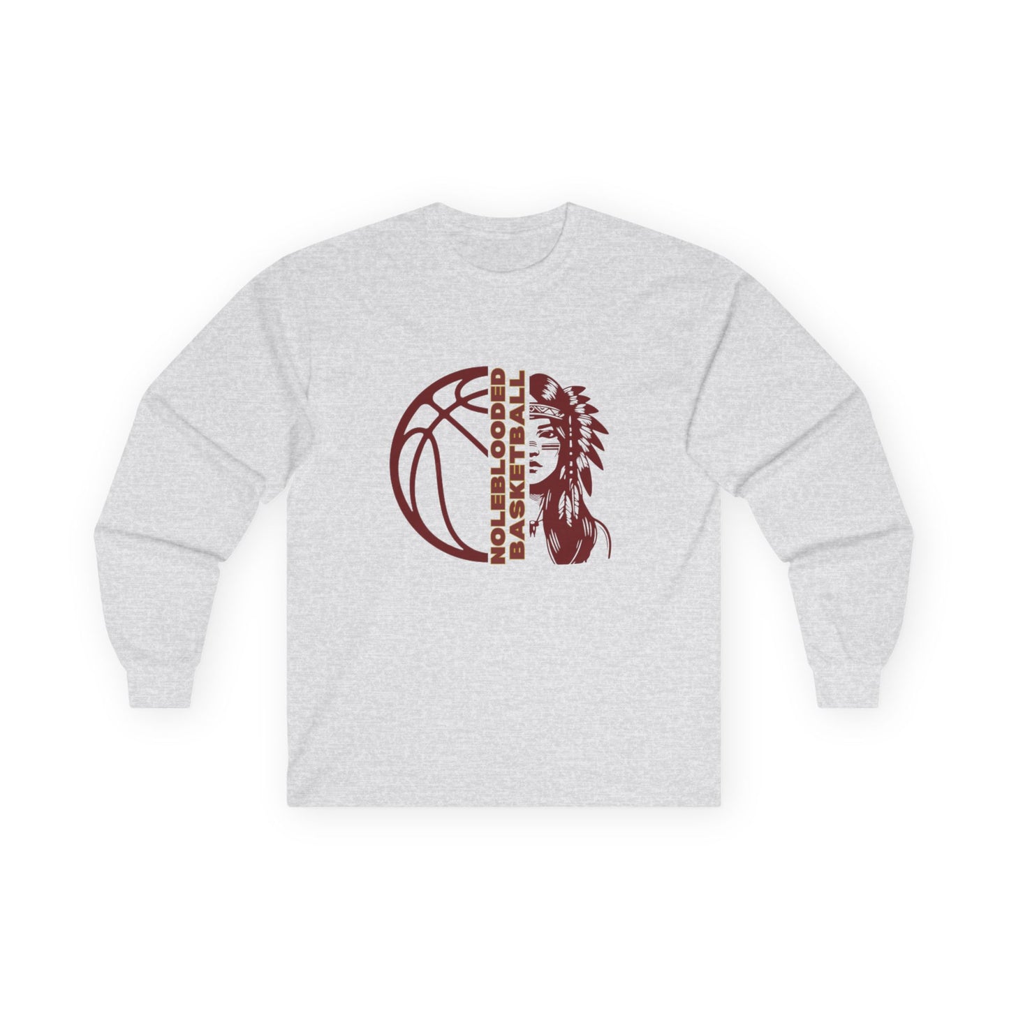 Noleblooded Athletics - Ladies Basketball Double-Sided, Long Sleeve Tee