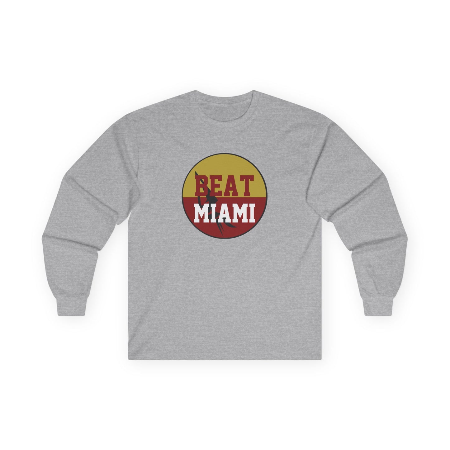 Gameday - "BEAT MIAMI" Button Long Sleeve Tee