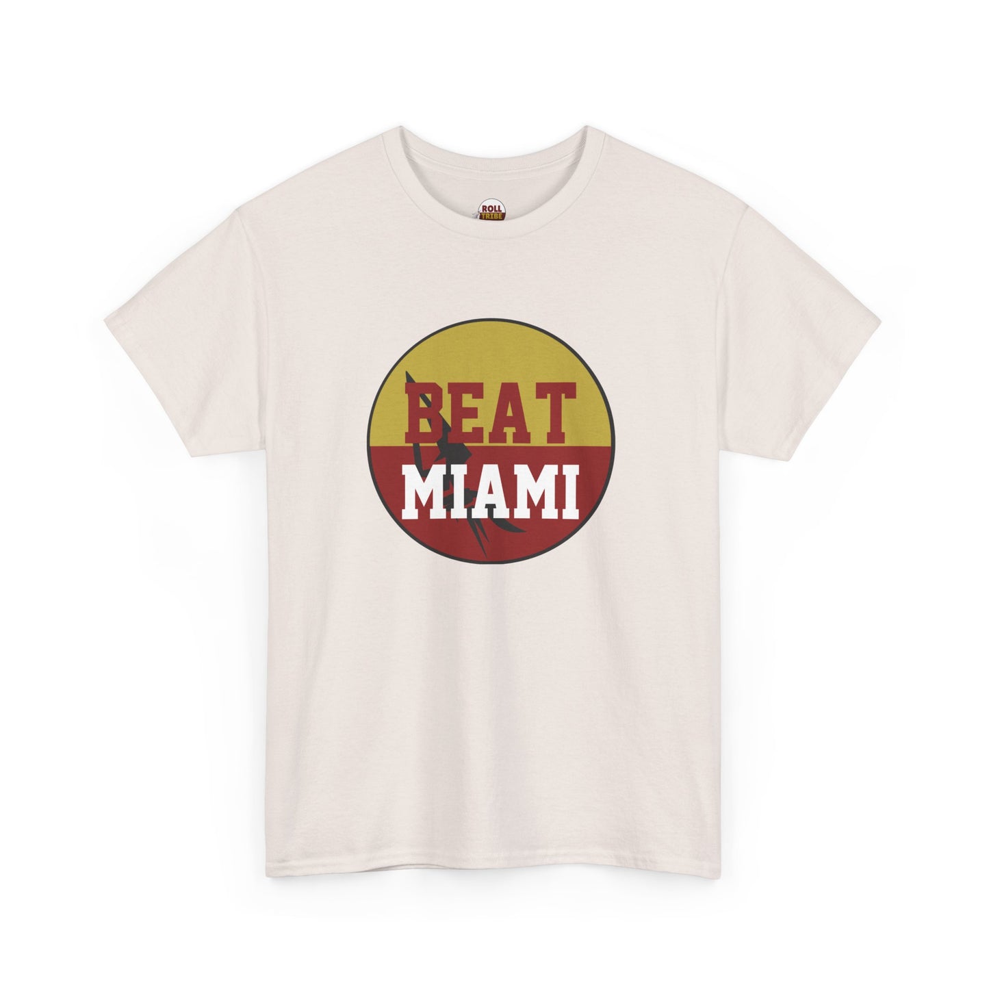 Gameday - "BEAT MIAMI" Button Unisex Heavy Cotton Tee