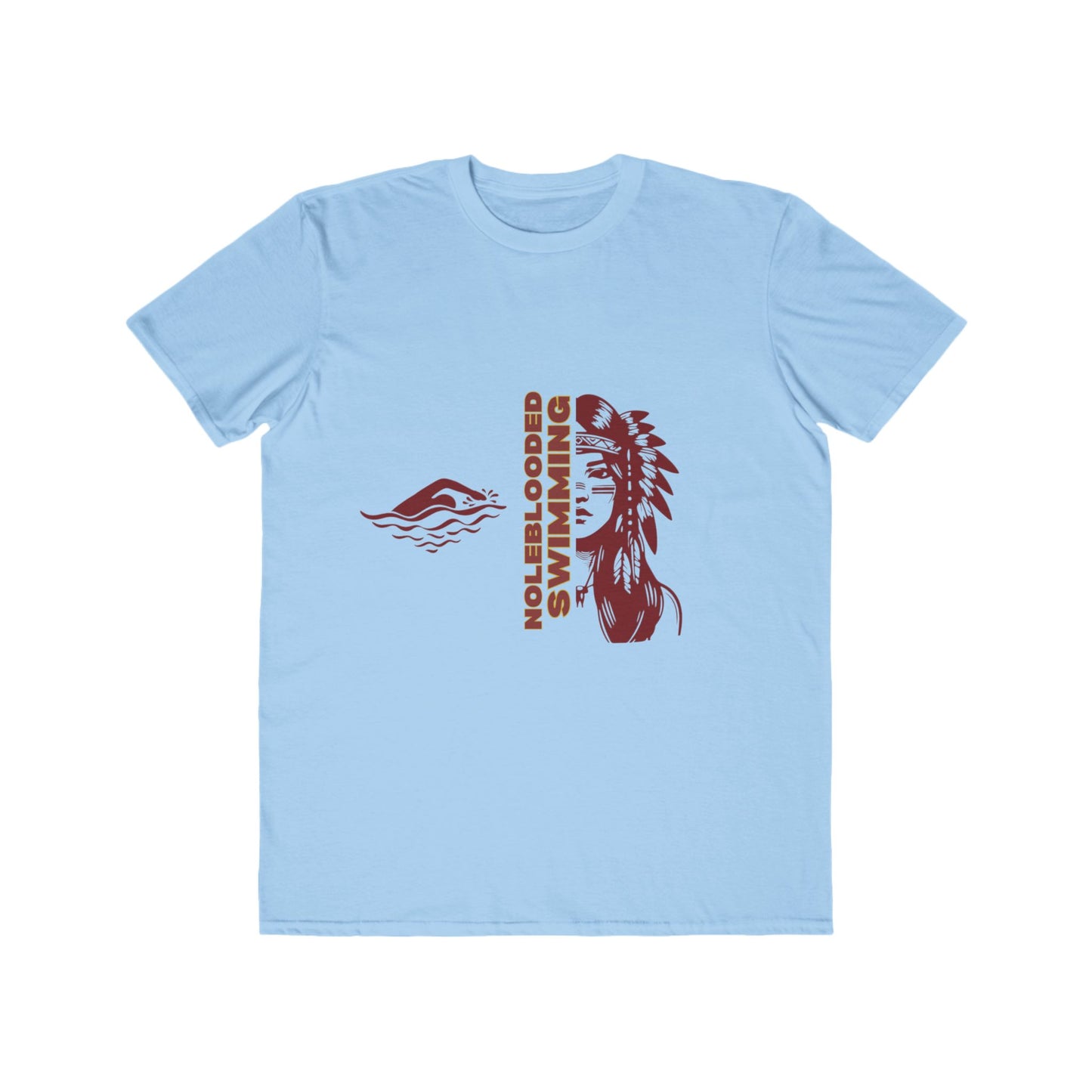 Noleblooded Athletics - Ladies Swimming Unisex Lightweight Double-Sided, Fashion Tee