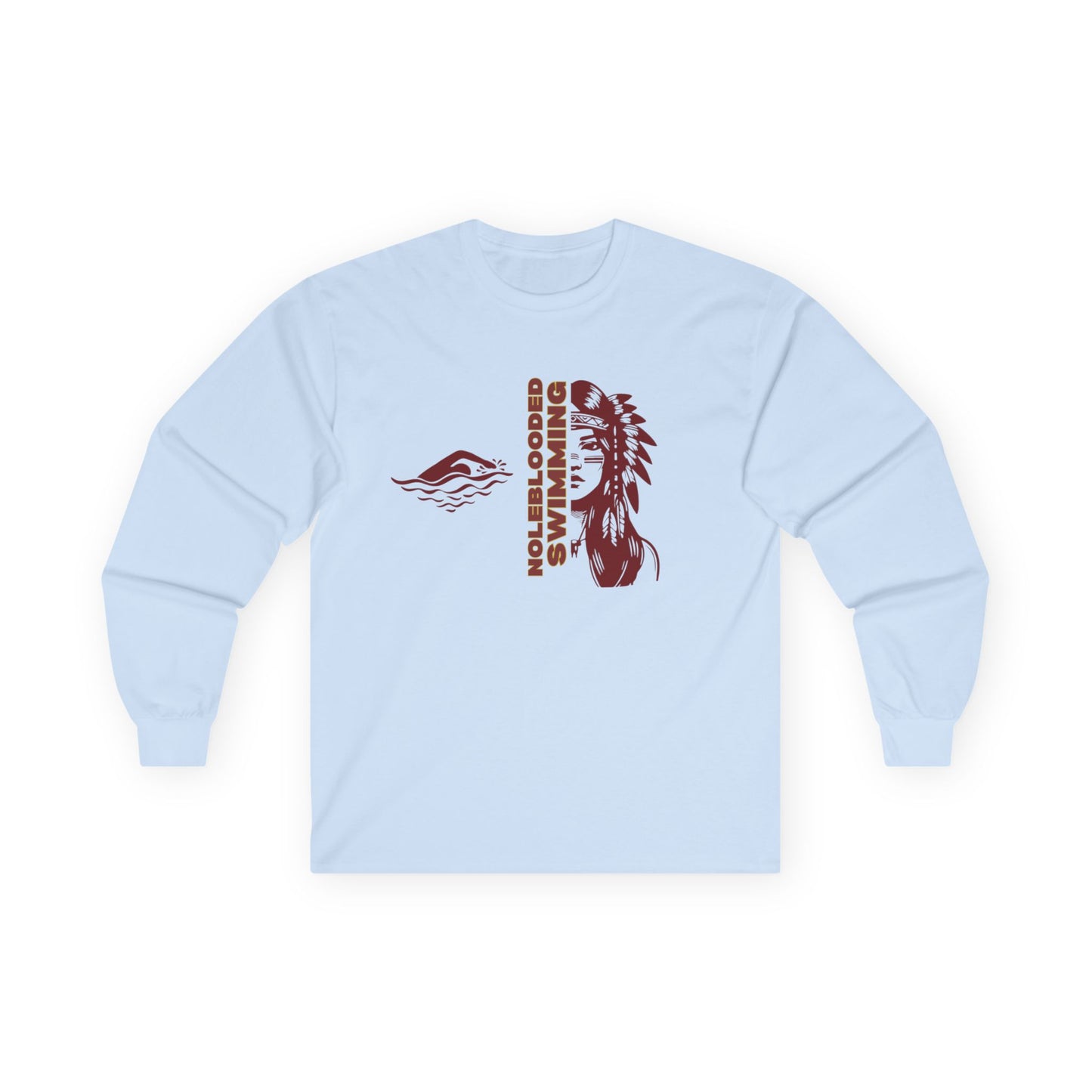 Noleblooded Athletics - Ladies Swimming Unisex Double-Sided, Long Sleeve Tee