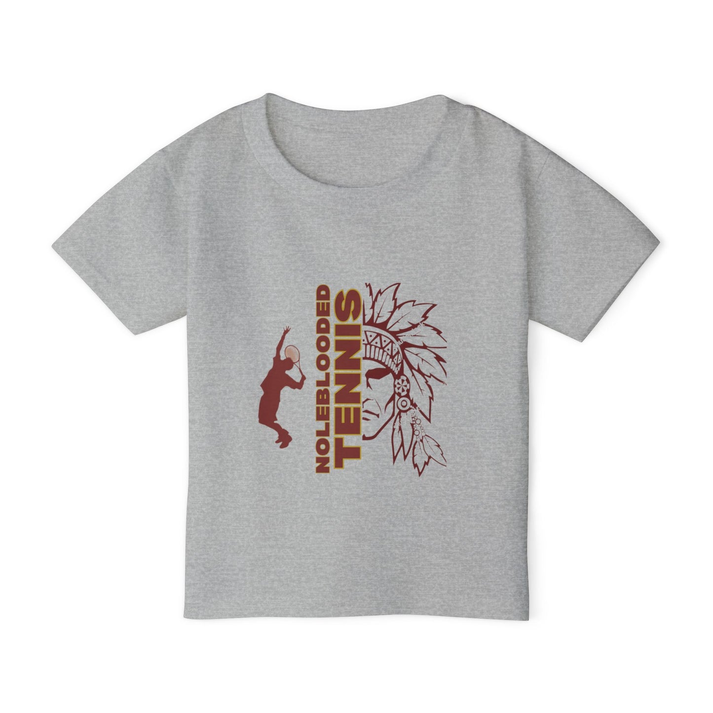 Noleblooded Athletics - Tennis Heavy Cotton™ Double-Sided, Toddler T-Shirt