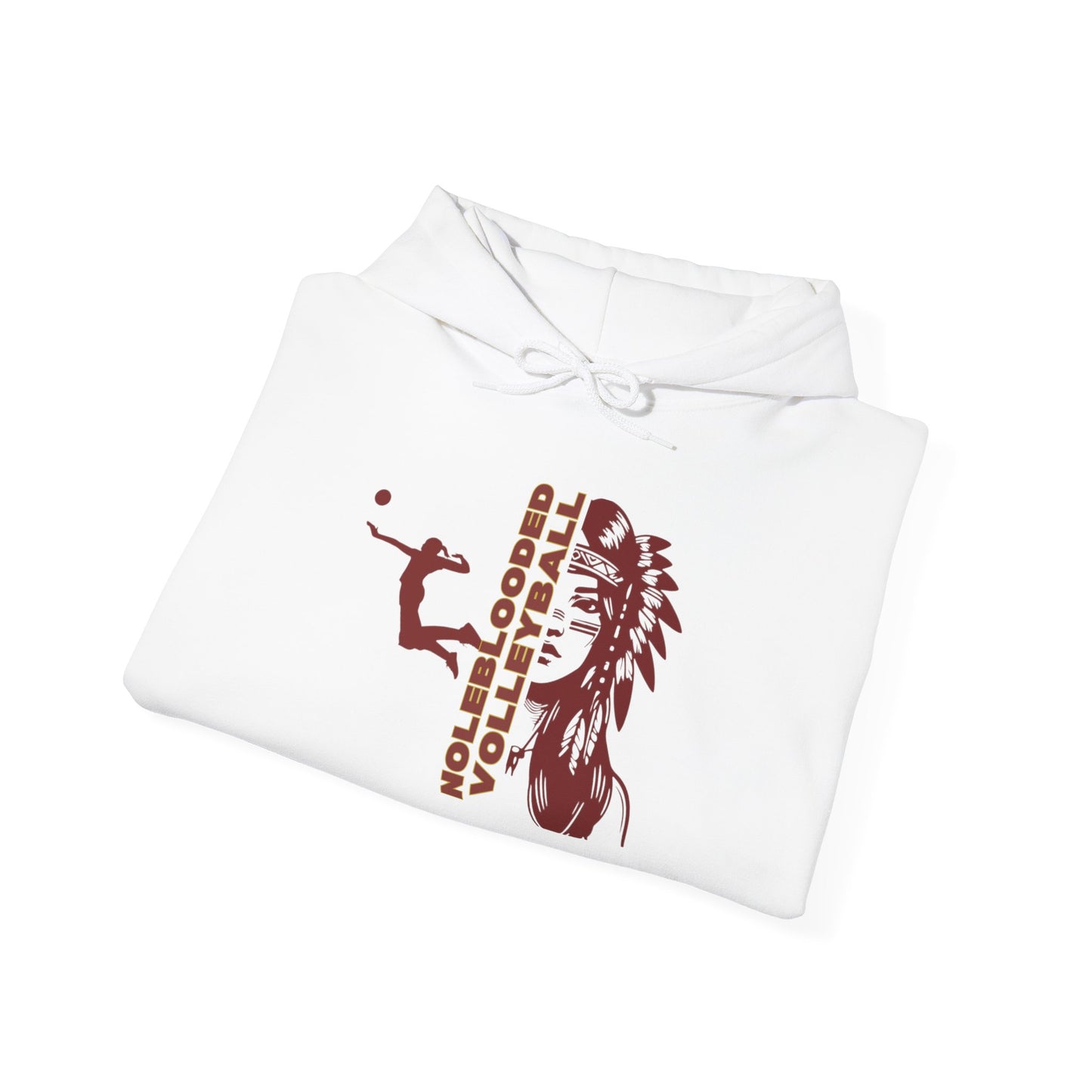 Noleblooded Athletics - Ladies Volleyball Unisex Heavy Blend™ Hooded Sweatshirt