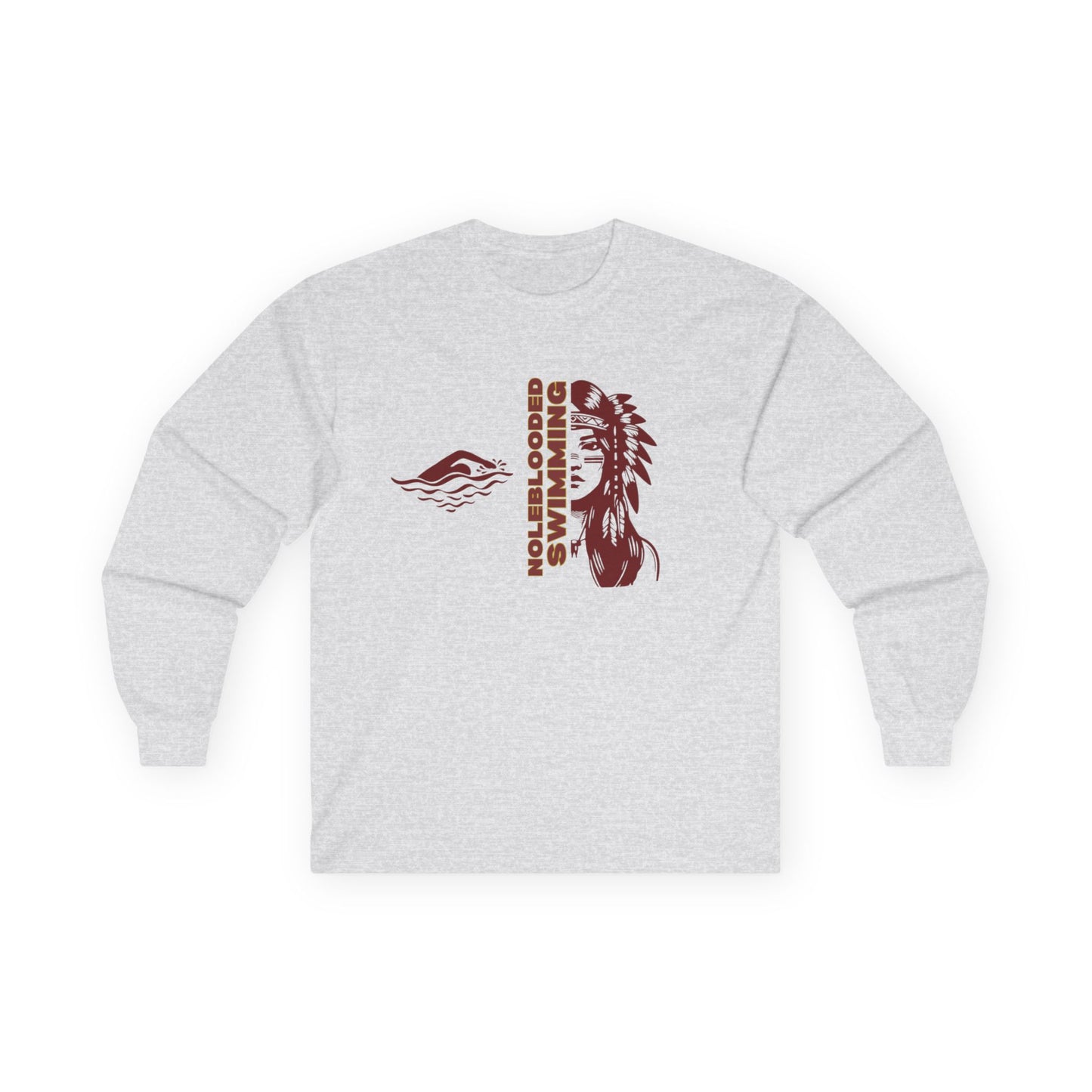 Noleblooded Athletics - Ladies Swimming Unisex Double-Sided, Long Sleeve Tee