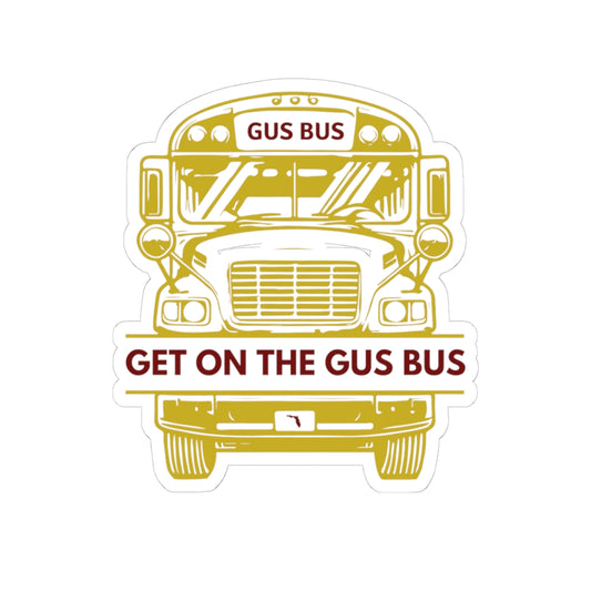 Roll Tribe "Get On The Gus Bus"  Kiss-Cut Stickers